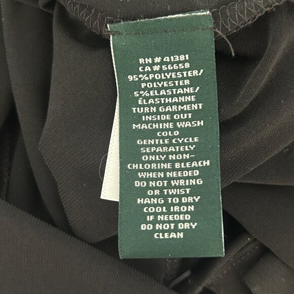 Lauren Ralph Lauren Formal Black Colorblock Off Shoulder Jersey Evening Dress - Picture 8 of 14